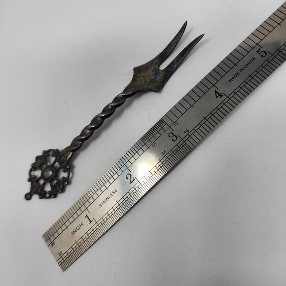 Sterling Silver Antique Vintage Fork - Picture 7 of 8